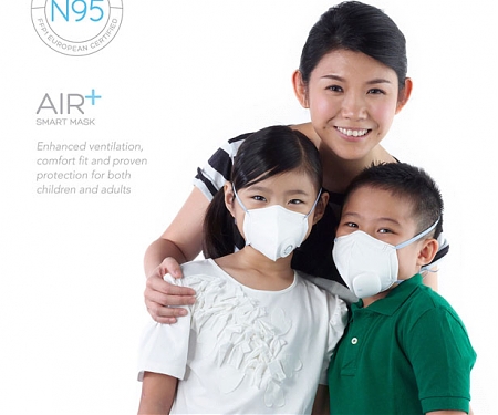 Air+ Smart Mask : Ergonomic Concept Face Mask with Add-on Micro Ventilators