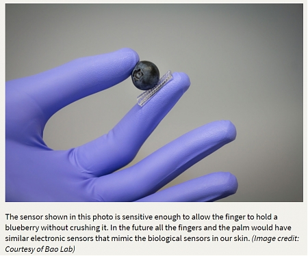 (PDF) Stanford Develops an Electronic Glove That Gives Robots a Sense of Touch