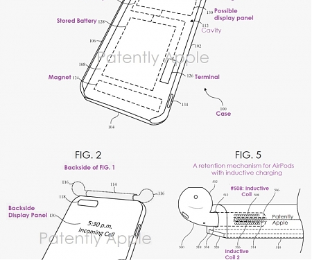 (Patent) Apple Patents New iPhone Case, Which can House and Charge AirPods