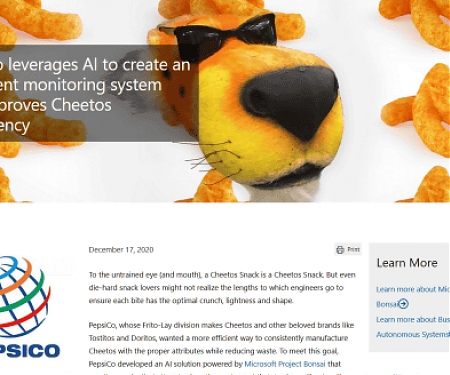 PepsiCo Adopts AI to Make Cheetos More Consistent
