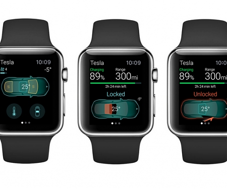 (Video) Control Your Tesla Model S with the Apple Watch