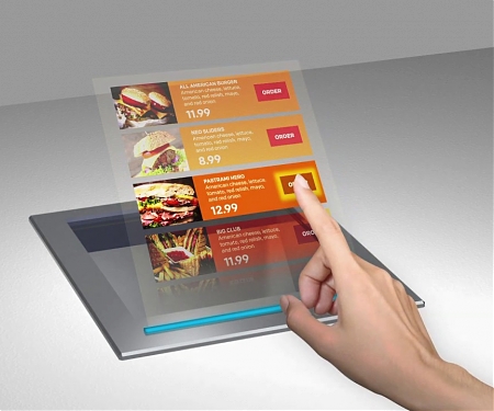 (Video)  Holographic Menus and Pay Points for Safe, Touchless Food Ordering - Holoind