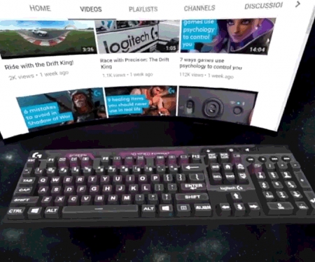 Logitech Made a VR Keyboard Kit So You Can Type in The Vive