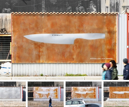 A Knife Brand Brilliantly Used Rust to Create an Outdoor Ad Highlighting Its Durability