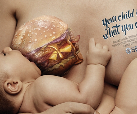 Disturbing Ads Remind Expectant Mothers Of The Dangers Of Junk Food