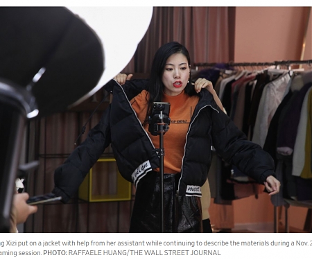 China’s Influencer Economy Goes Live ; Millions Put in Long Hours Selling Products on the Internet