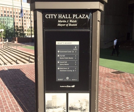Boston Enters New Era of Wayfinding with Solar Powered e-Paper Screens