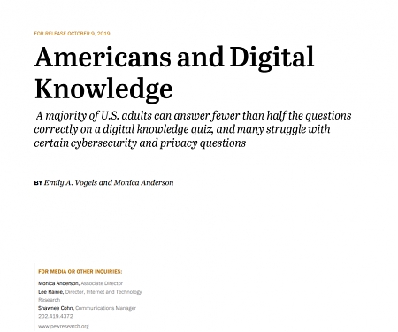 (PDF) Pew - Americans and Digital Knowledge