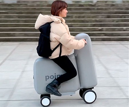 (Paper) Inflatable E-Bike Fits in a Backpack - POIMO