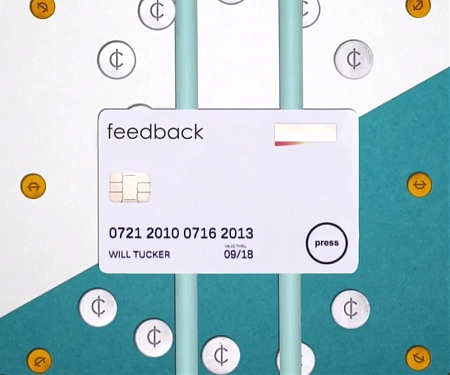 (Video) The Feedback Card Keeps Track Of Your Finances With The Press Of A Button
