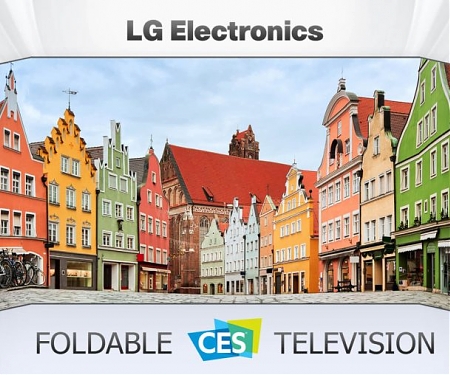 (Patent) LG TV Patent Shows Off a Foldable Television Display