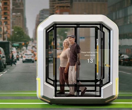 Self-Driving Pod Helps Mobility-Impaired Pedestrians Cross Dangerous Roads