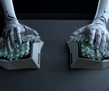 The World’s First Split Keyboard with an Organic Metal Body - Am Hatsu Keyboard