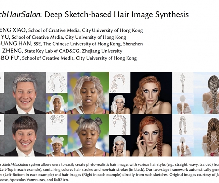 (Paper) SketchHairSalon : Deep Sketch-based Hair Image Synthesis