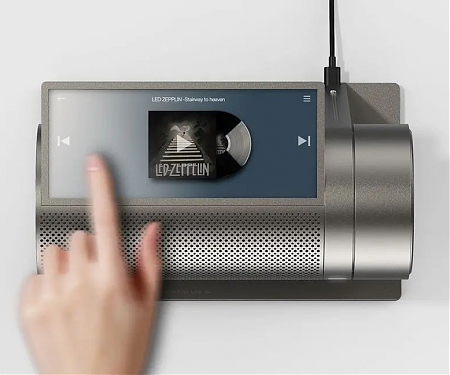 Stylish Mark Hi-Fi Premium Audio Features Note-Shaped Design with Lighting Function