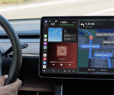 Tesla Apple CarPlay Concept