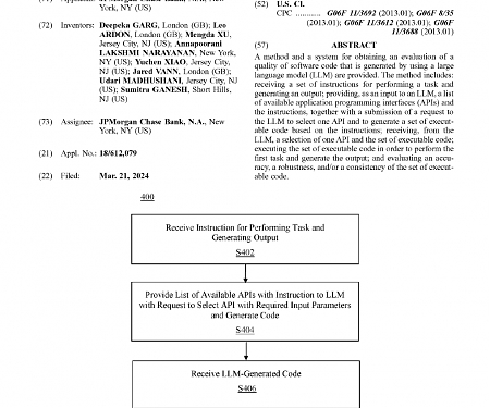 (Patent) JPMorgan Patent Would Double-Check AI-Generated Code