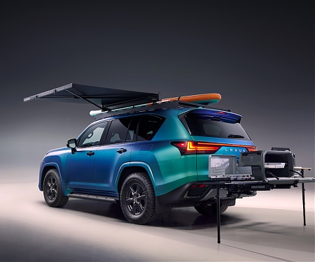 Lexus Presents Outdoor SUV Concept That Changes Colors & With A Kitchen In Tow