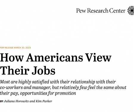 (PDF) Pew - How Americans View Their Jobs