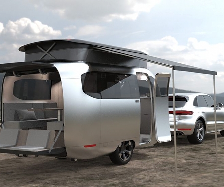 Porsche and Airstream On Concept Travel Trailer