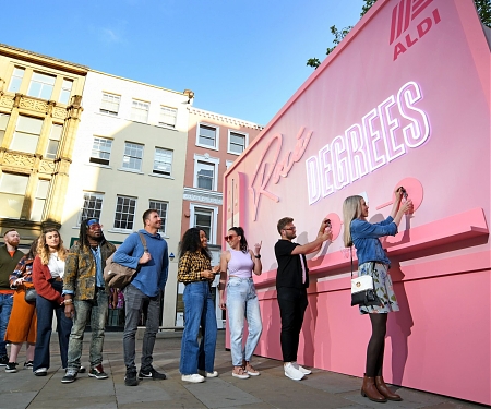 Aldi Just Launched A Free Rosé Dispensing Billboard