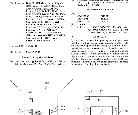 (Patent) Apple Patents A Way to Summon Its AI Assistant Inside a Virtual World