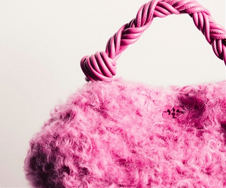 Ganni Makes BioFluff Bags From "World's First Plant-based Fur"