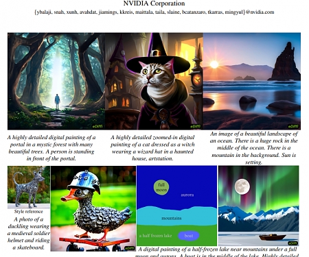 (Paper) nVidia eDiffi : Text-to-Image Diffusion Models with Ensemble of Expert Denoisers