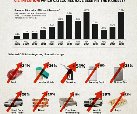 U.S. Inflation : Which Categories Have Been Hit the Hardest ?