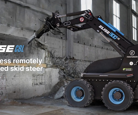 World’s First Cabin-less Electric Skid Steer Debuts with Remote Power