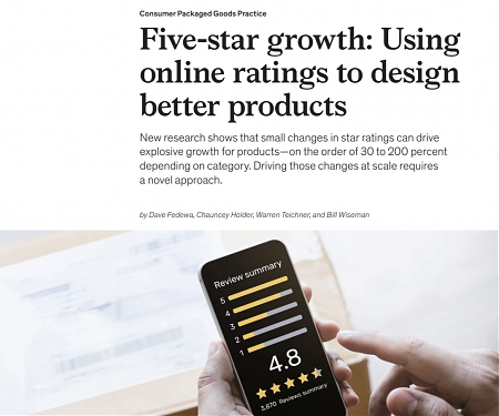 (PDF) Mckinsey - 5-Star Growth : Using Online Ratings to Design Better Products