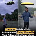 (Video) Autonomous Flying Umbrella Follows And Shields Users From Rain And Sunlight