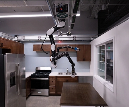 (Video) Toyota’s Robot Butler Prototype Hangs From the Ceiling Like a Bat