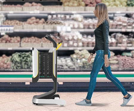 This Smart Shopping Cart Acts Like Your Shopping Assistant