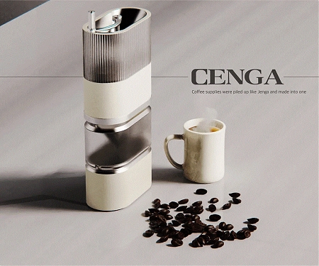The Modular Coffee Maker Stacks Inspired by Jenga - Cenga