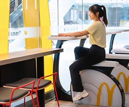 McDonald’s China Adds Exercise Bikes to Its Restaurants
