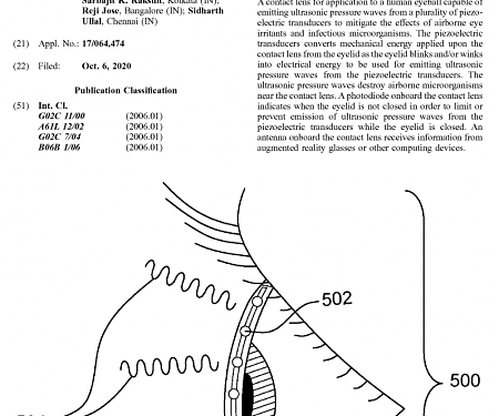(Patent) IBM Seeks to Patent an Ultrasound Emitting Contact Lens
