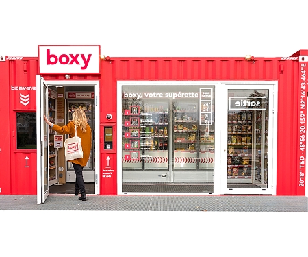(Video) Storelift has Unveiled the 'Boxy' Autonomous Store Housed within Shipping Containers