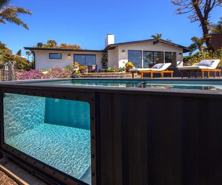 This Company Recycles Shipping Containers Into Backyard Swimming Pools - ModPool