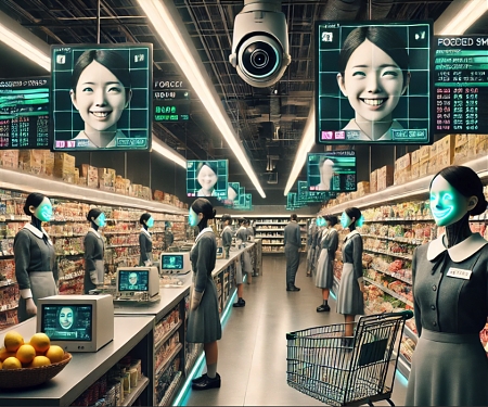 Japan Supermarket Uses AI to Gauge Staff Smiles, Speech Tones in Quality Service Push