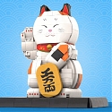 Adorable LEGO Feng Shui Fortune Cat Can Wave Its Hands to Give You Good Luck !