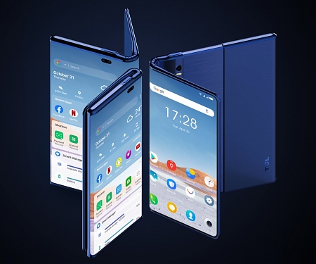 TCL’s Fold ‘n Roll Concept Transforms a 6.87-Inch Phone Into a 10-Inch Tablet