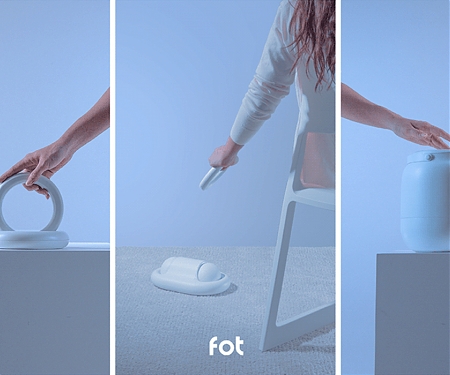 This Modular Design Functions as a Charging Station, Vacuum Cleaner, Air Diffuser, Timer