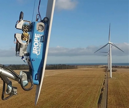 (Video) Danish Firm to Incorporate AI Into Its Blade Maintenance Robot