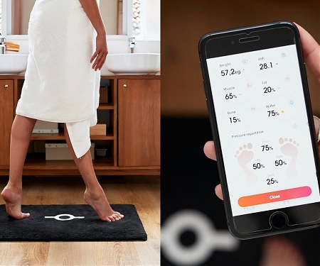 (Video) The World's First Smart Bath Mat That Can Scan Your Weight, BMI, Posture