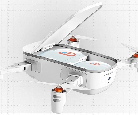 Medical Delivery Drone Ensures That Life-Saving Drugs Easily Reach People