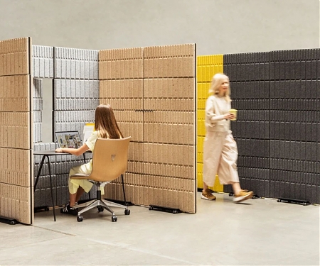 An Office Wall That Moves, Opens, and Looks Like Art