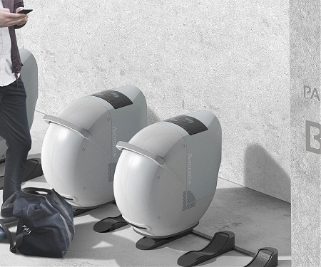 Portable Electric Vehicle Charger with Cable Coiled Up