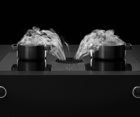 The Bottom Ventilation + Filters of This Ultra-Thin Stovetop Keeps Your Home Odor-Free