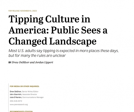 (PDF) Pew - Tipping Culture in America : Public Sees a Changed Landscape